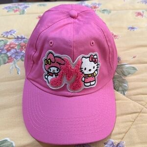 Brand new without tag Sanrio My Melody with Hello Kitty adjustable hat!